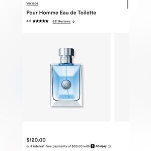 Versace Light Blue Fragrance with Silver Cap